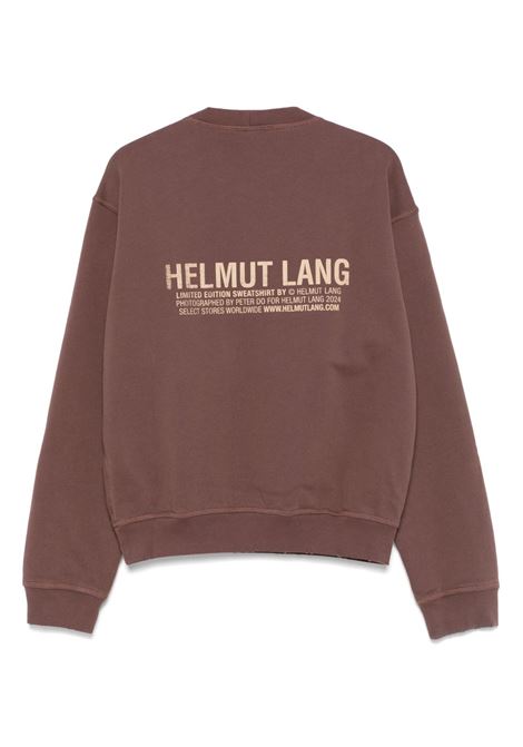 Felpa Brooklyn-cartolina in marrone Helmut lang - uomo HELMUT LANG | O10HM524N22